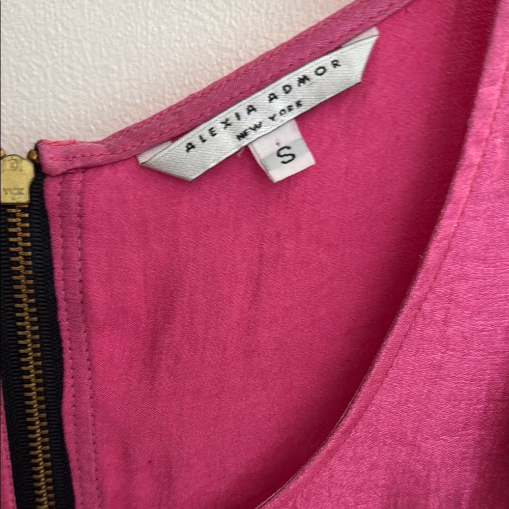 Pink Ruffle Sleeve Dress - Picture 2 of 3